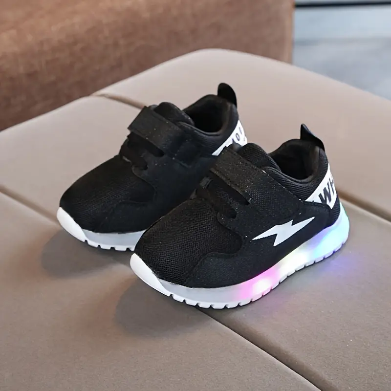 LumoStep – LED Kids' Sneakers with Non-Slip Sole-Black-4 (13.5cm)-State of Style