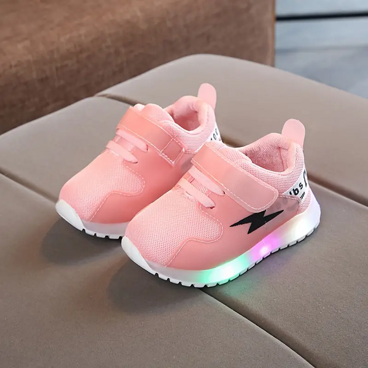 LumoStep – LED Kids' Sneakers with Non-Slip Sole-Pink-4 (13.5cm)-State of Style