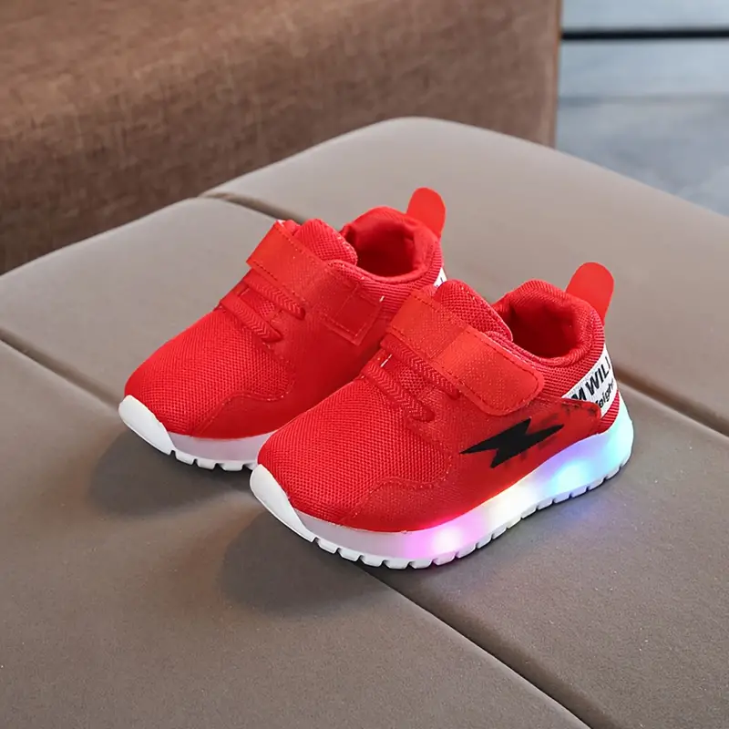 LumoStep – LED Kids' Sneakers with Non-Slip Sole-Red-4 (13.5cm)-State of Style