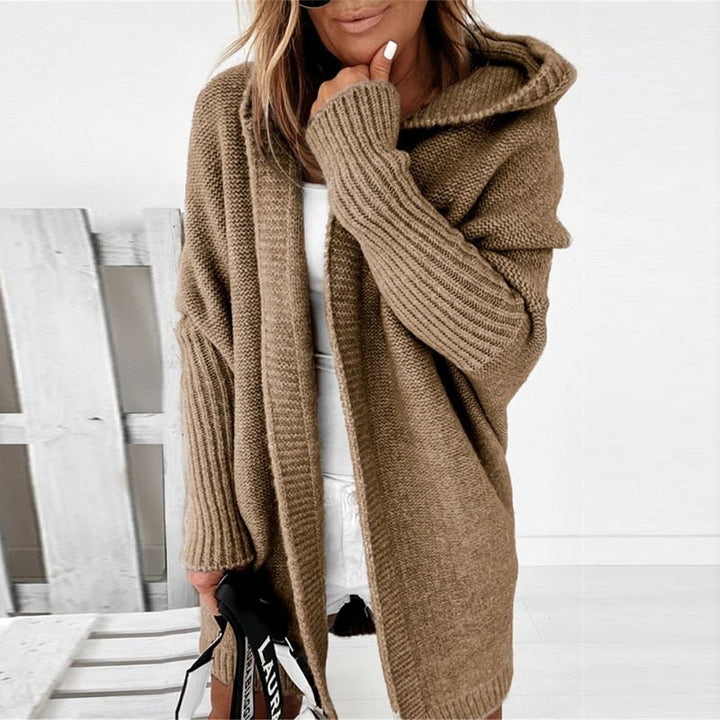 Luna - Comfortable Women's Cardigan-Khaki-S-State of Style