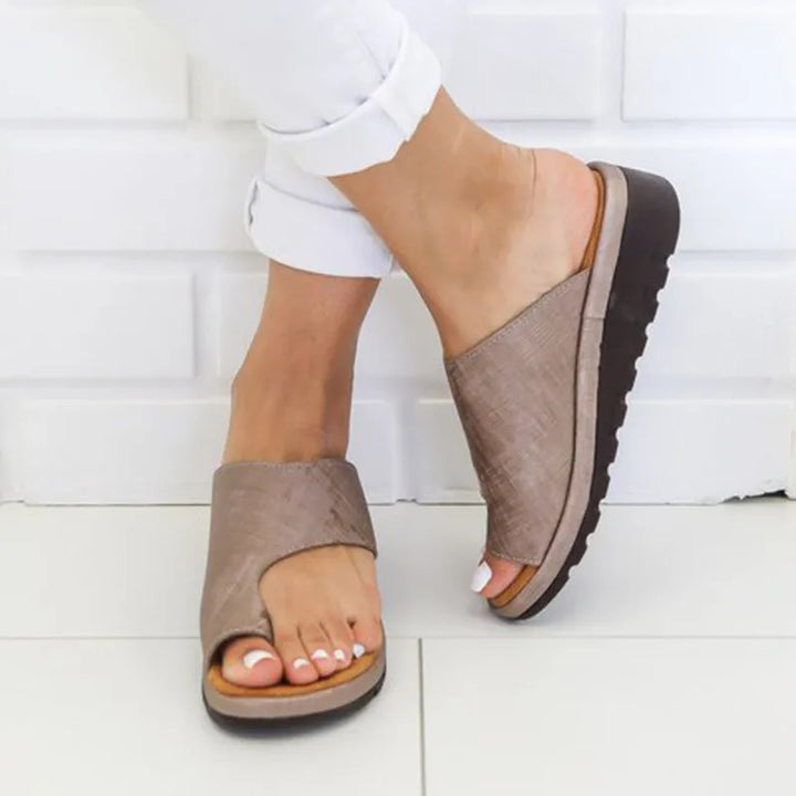 Luna - Orthopedische Zilveren Slippers-Grijs-35-State of Style