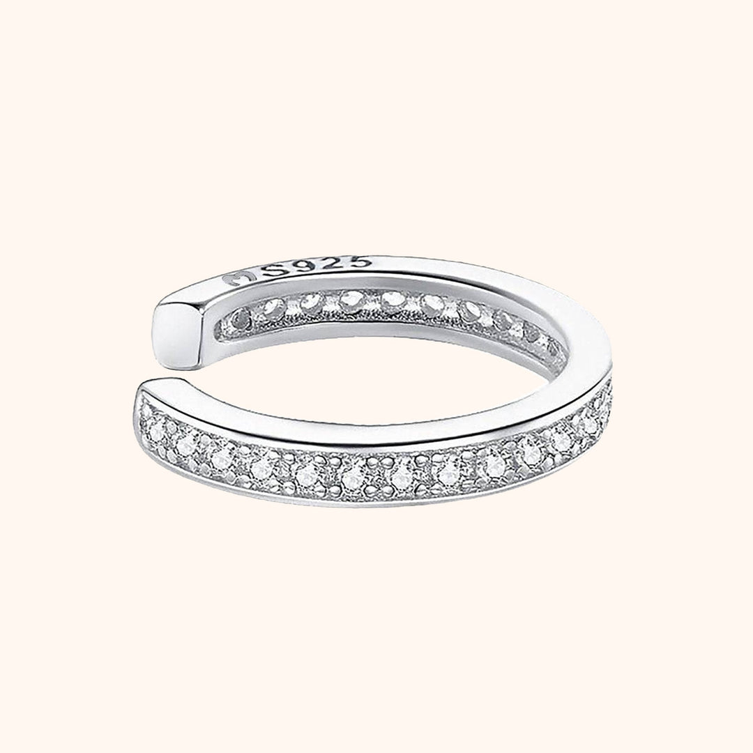 Luna Strass Earring-Silver-State of Style