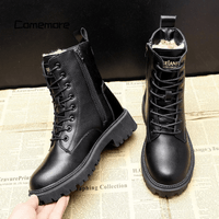 Luxe Black Leather Women's Winter Boots - Bella-4-State of Style
