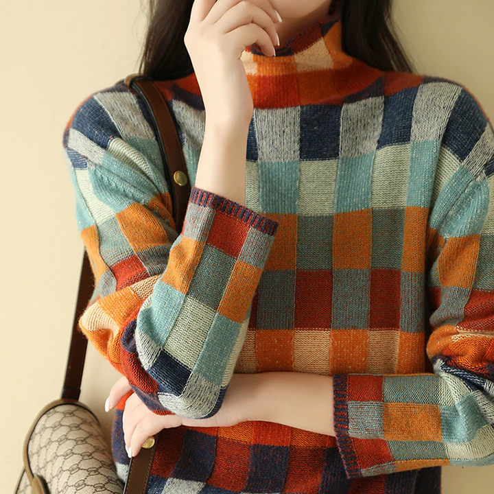 Luxe Cashmere Turtleneck - Aurora-One-size-State of Style