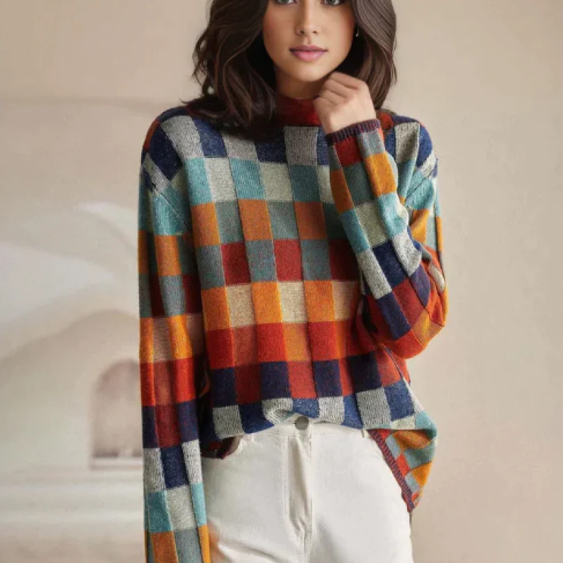 Luxe Cashmere Turtleneck - Aurora-One-size-State of Style