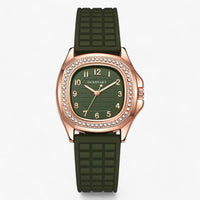 Luxe Diamond Women's Watch - Seraphina-Green-State of Style