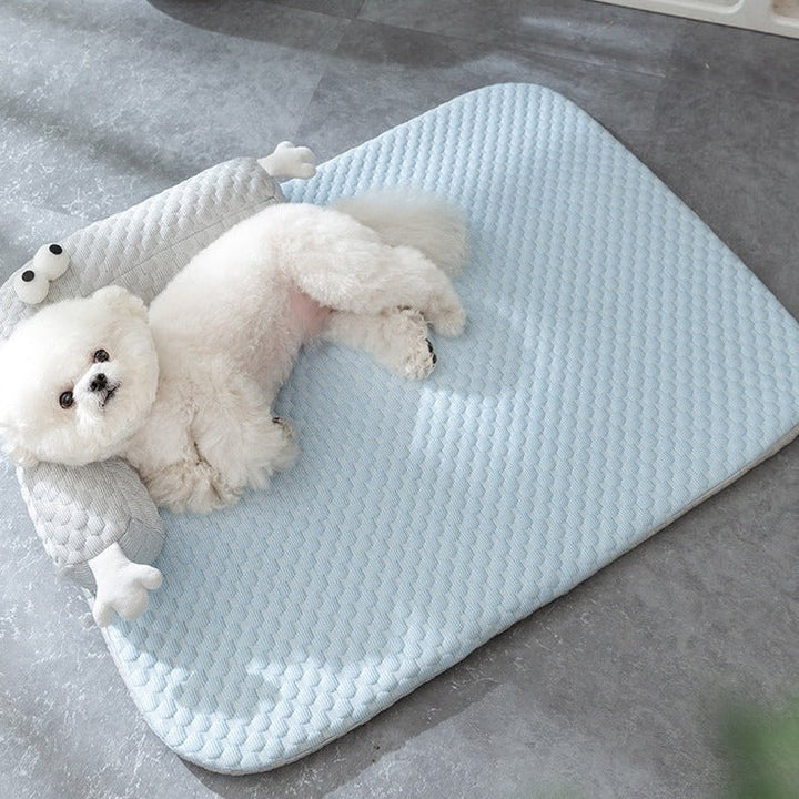 Luxe Dog Cooling Mat - ChillOut-S (45x35cm)-Blue-State of Style