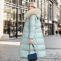 Luxe Faux Fur Winter Coat for Women - Amara-Brown-S-State of Style