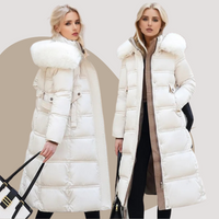 Luxe Faux Fur Winter Coat for Women - Amara-Brown-S-State of Style
