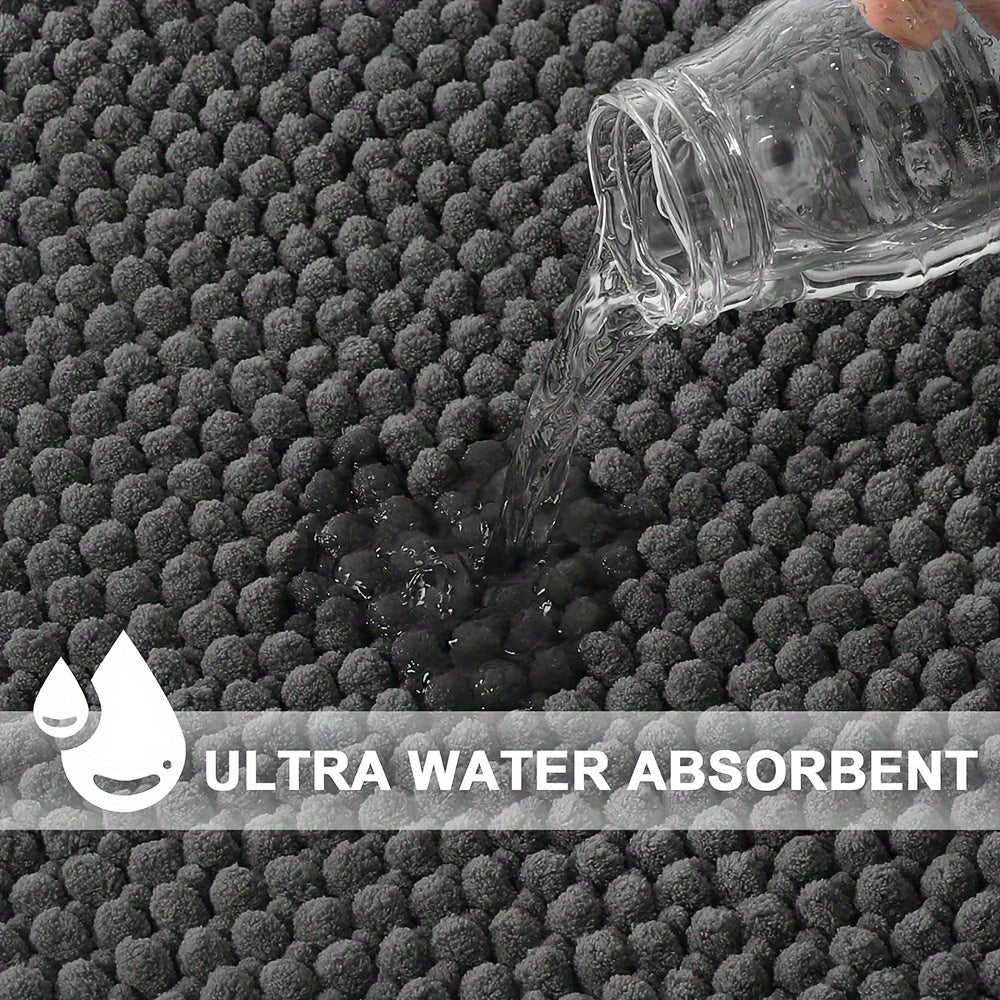 Luxe L-Shaped Non-Slip Corner Bath Mat - Evelyn-Grey-40cm x 40 cm x 80cm-State of Style