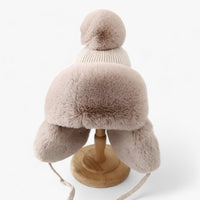 Luxe Lei Feng Hat with Warm Ear Flaps - ArcticCharm-Beige-Adult-State of Style