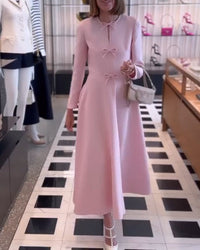Luxe Maxi Dress with Bows - Celine-State of Style