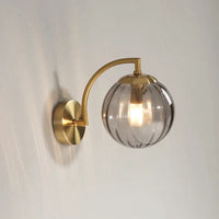 Luxe Modern Glass Wall Light - CrystalGlow-Smoke Grey-State of Style