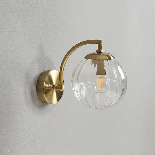 Luxe Modern Glass Wall Light - CrystalGlow-Transparent-State of Style