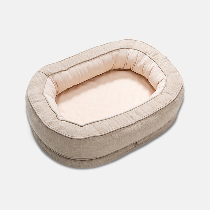 Luxe Orthopedic Dog Bed - OrthoDonut-M-Cream-State of Style