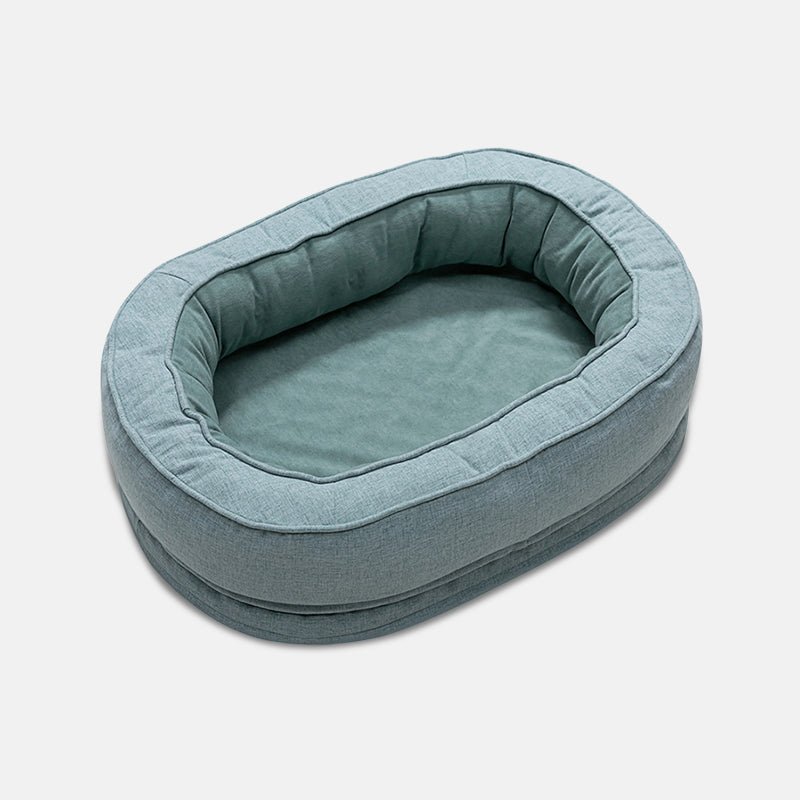 Luxe Orthopedic Dog Bed - OrthoDonut-M-Green-State of Style