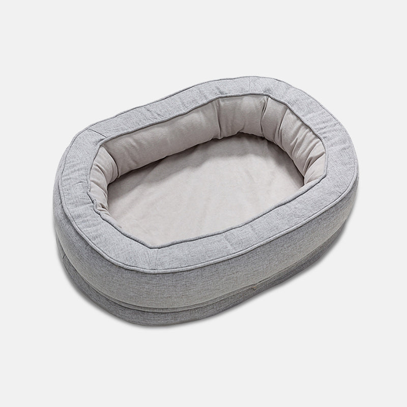 Luxe Orthopedic Dog Bed - OrthoDonut-M-Grey-State of Style