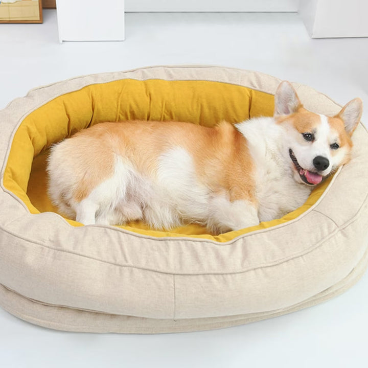 Luxe Orthopedic Dog Bed - OrthoDonut-M-Yellow-State of Style