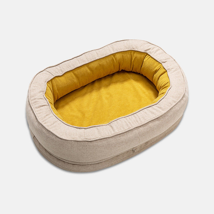 Luxe Orthopedic Dog Bed - OrthoDonut-M-Yellow-State of Style