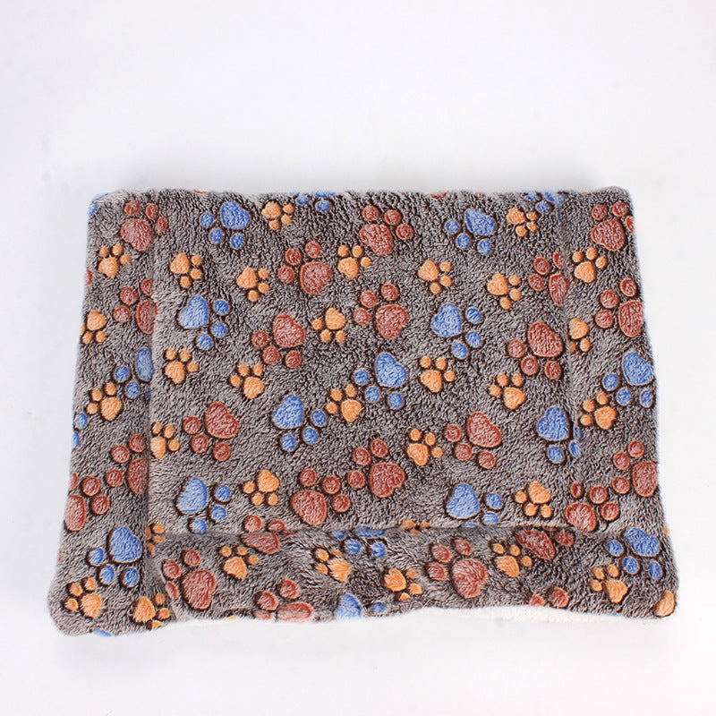 Luxe Pet Blanket - CozyCompanion-S (40x60)-Brown Paws-State of Style