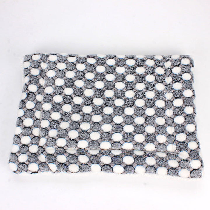 Luxe Pet Blanket - CozyCompanion-S (40x60)-Grey Circles-State of Style