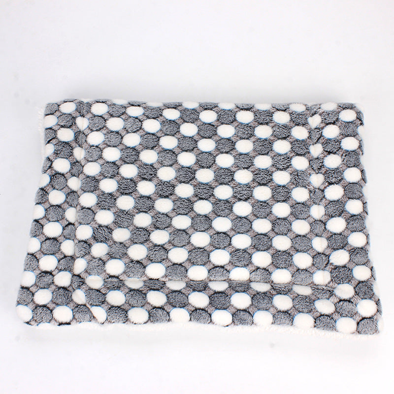 Luxe Pet Blanket - CozyCompanion-S (40x60)-Grey Circles-State of Style