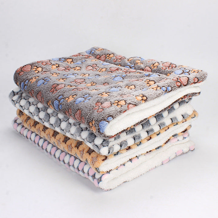 Luxe Pet Blanket - CozyCompanion-S (40x60)-Khaki Stars-State of Style