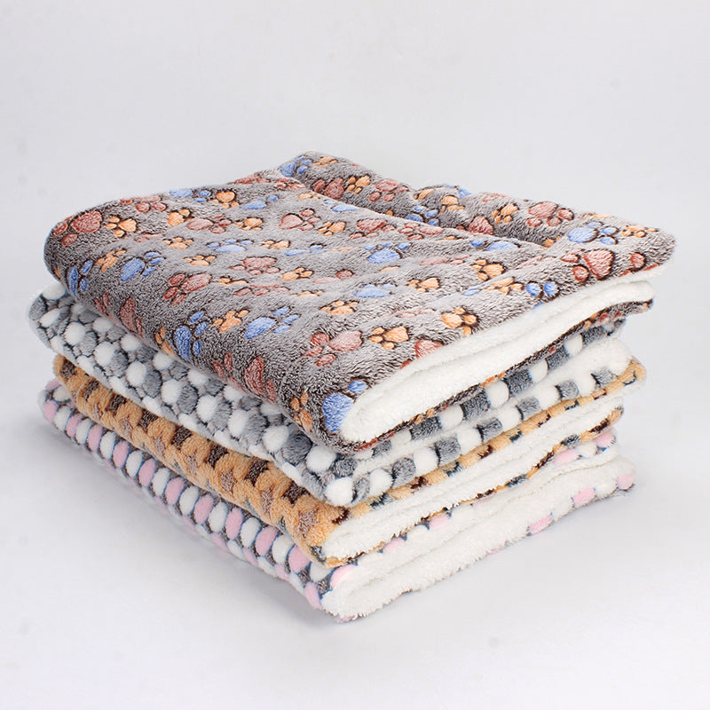 Luxe Pet Blanket - CozyCompanion-S (40x60)-Khaki Stars-State of Style
