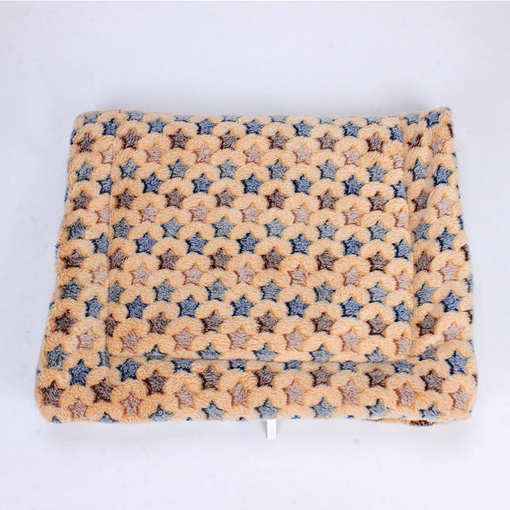 Luxe Pet Blanket - CozyCompanion-S (40x60)-Khaki Stars-State of Style