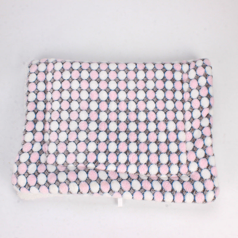 Luxe Pet Blanket - CozyCompanion-S (40x60)-Pink Circles-State of Style