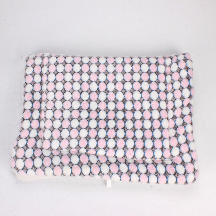 Luxe Pet Blanket - CozyCompanion-S (40x60)-Pink Circles-State of Style
