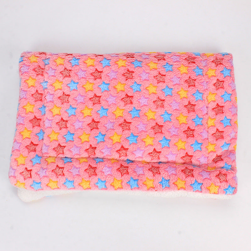 Luxe Pet Blanket - CozyCompanion-S (40x60)-Pink Stars-State of Style
