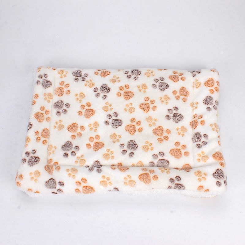 Luxe Pet Blanket - CozyCompanion-S (40x60)-White Paws-State of Style