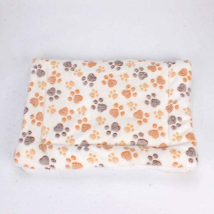Luxe Pet Blanket - CozyCompanion-S (40x60)-White Paws-State of Style