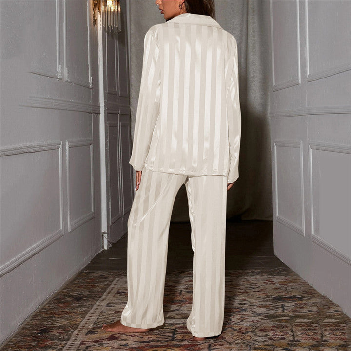 Luxe Silk Pyjamas for Women – Nina-Beige-S-State of Style