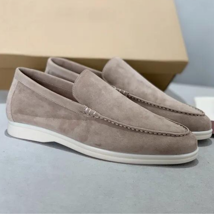 Luxe Suede Men's Loafers - Arthur-Beige-EU 38-State of Style