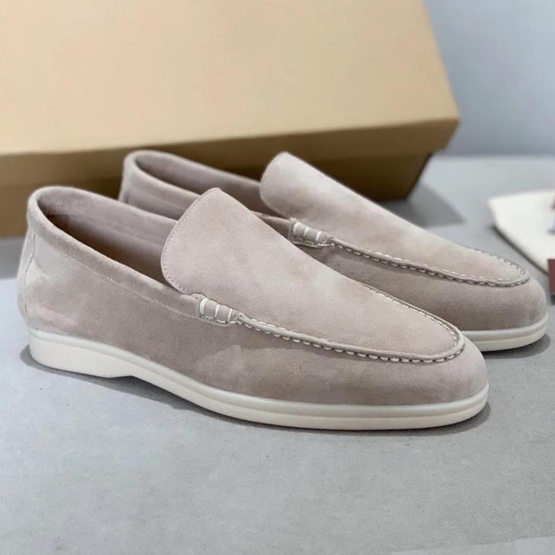 Luxe Suede Men's Loafers - Arthur-Grey-EU 38-State of Style