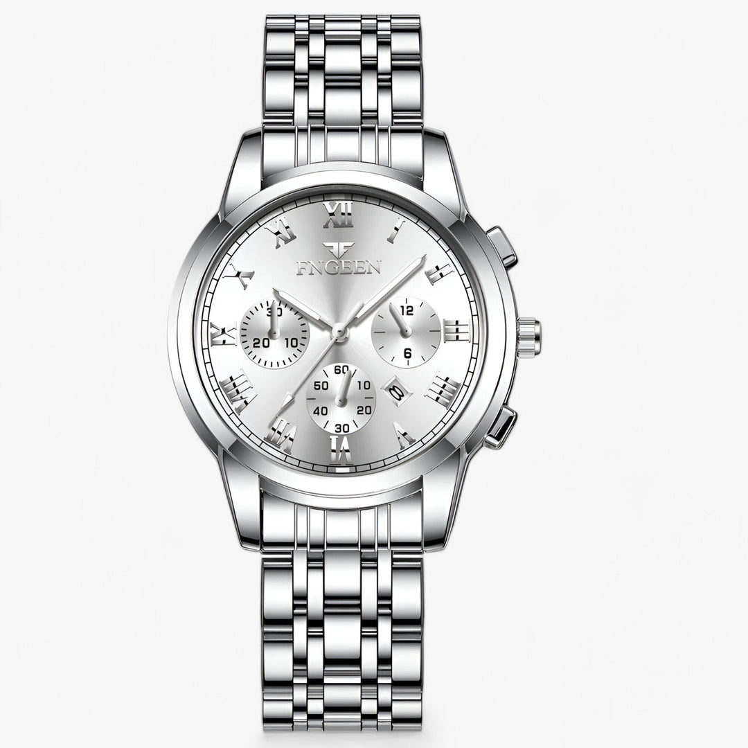 Luxe Titanium Women’s Watch – Clémence-Silver-State of Style