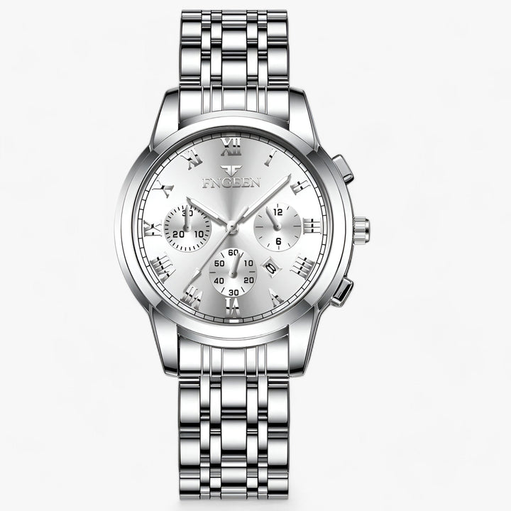 Luxe Titanium Women’s Watch – Clémence-Silver-State of Style