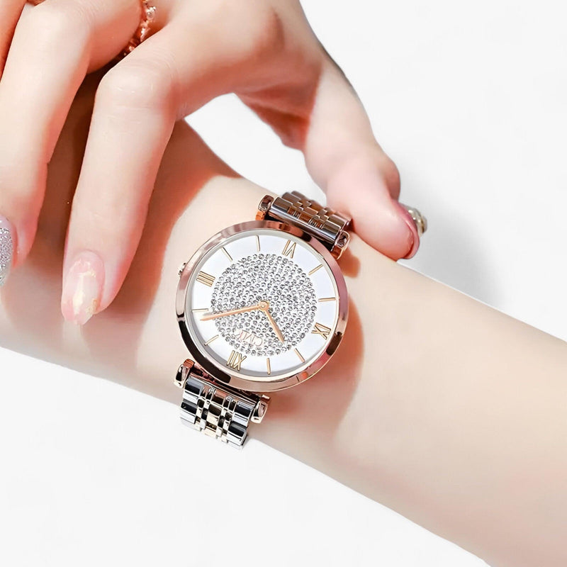 Luxe Titanium Women's Watch - Liana-Silver-State of Style