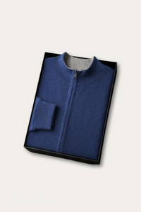 Luxe Warm Cashmere Vest for Men - Rowan-Navy Blue-S-State of Style