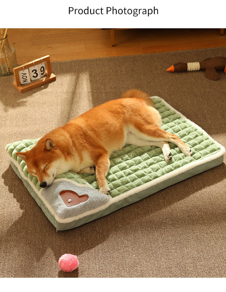 LUXE WINTER DOG MAT - WARM FLEECE SOFA FOR SMALL AND MEDIUM DOGS-Chocolate-State of Style