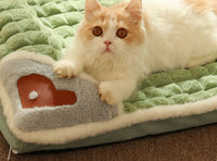 LUXE WINTER DOG MAT - WARM FLEECE SOFA FOR SMALL AND MEDIUM DOGS-Chocolate-State of Style