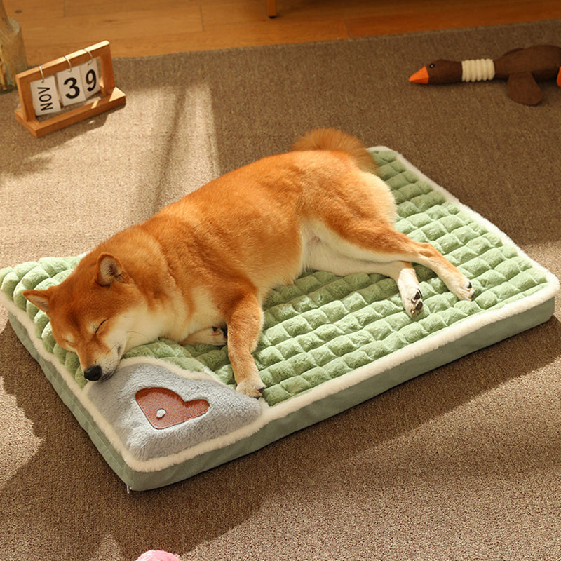 LUXE WINTER DOG MAT - WARM FLEECE SOFA FOR SMALL AND MEDIUM DOGS-Chocolate-State of Style