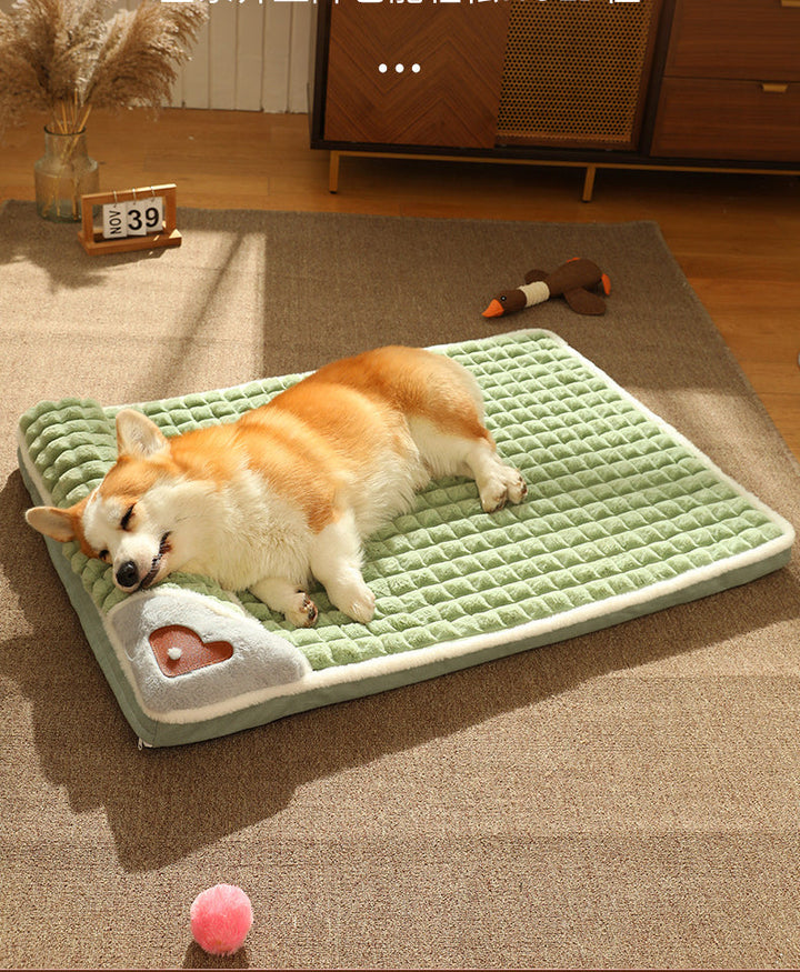 LUXE WINTER DOG MAT - WARM FLEECE SOFA FOR SMALL AND MEDIUM DOGS-Chocolate-State of Style