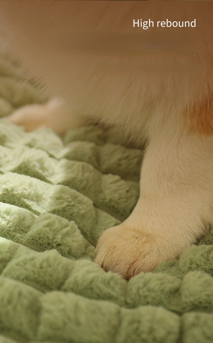 LUXE WINTER DOG MAT - WARM FLEECE SOFA FOR SMALL AND MEDIUM DOGS-Chocolate-State of Style