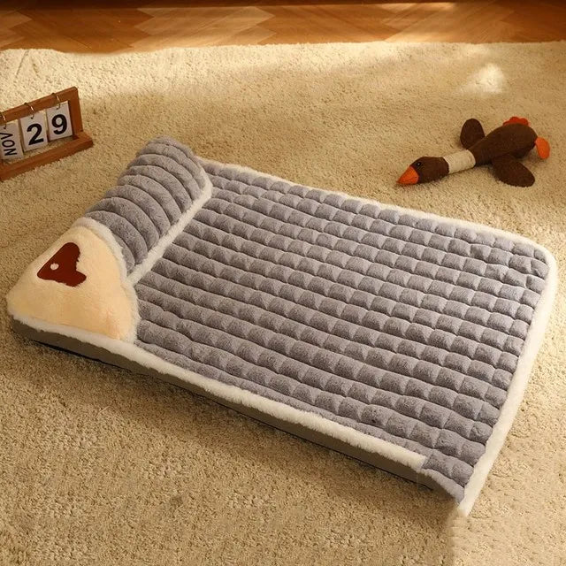 LUXE WINTER DOG MAT - WARM FLEECE SOFA FOR SMALL AND MEDIUM DOGS-Grey-State of Style