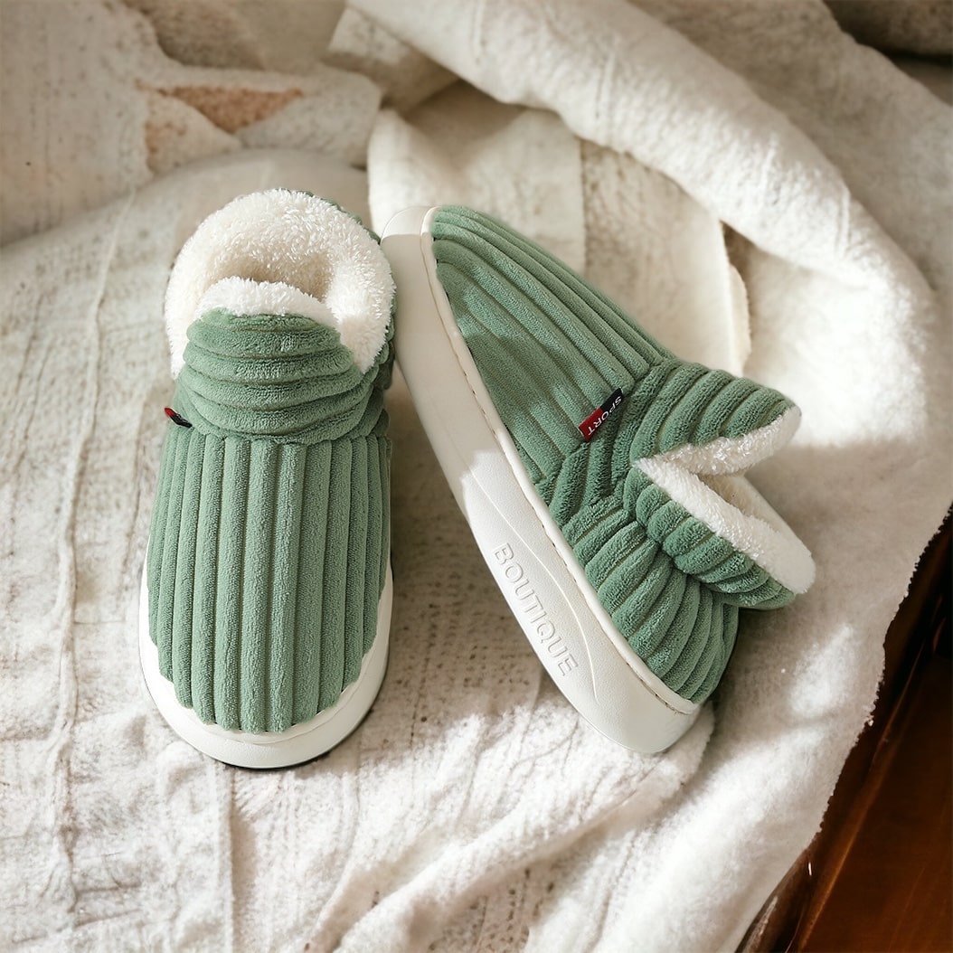 Luxe Winter Slippers - Elise-Green-36-37-State of Style