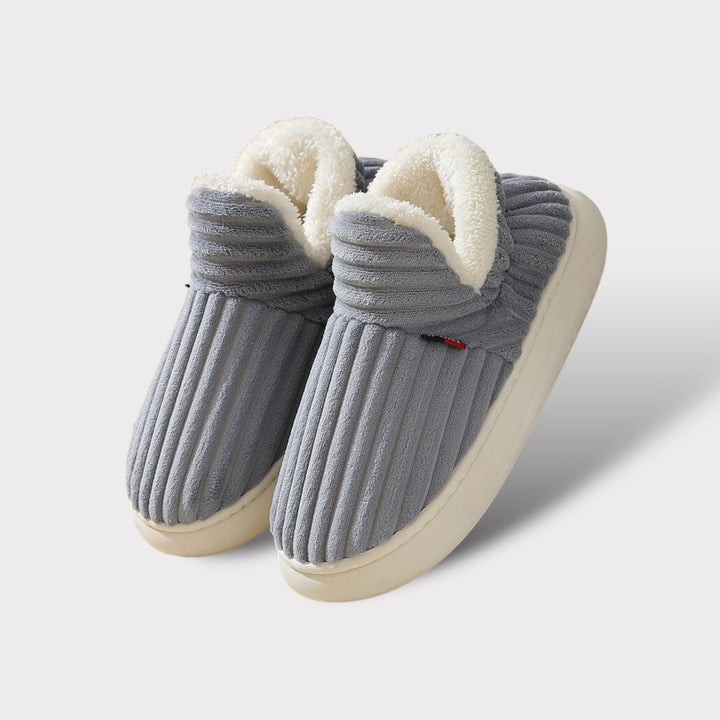 Luxe Winter Slippers - Elise-Grey-36-37-State of Style