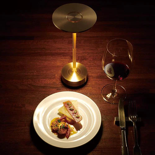 Luxe Wireless LED Table Lamp - Luna Glow-Gold-State of Style